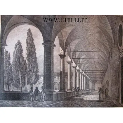 Zdjęcie Starożytny Rzym Krużganek Certosa w Termach Dioklecjana