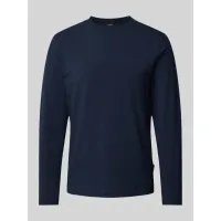 Zdjęcie Bluzka z długim rękawem i prążkowanym, okrągłym dekoltem