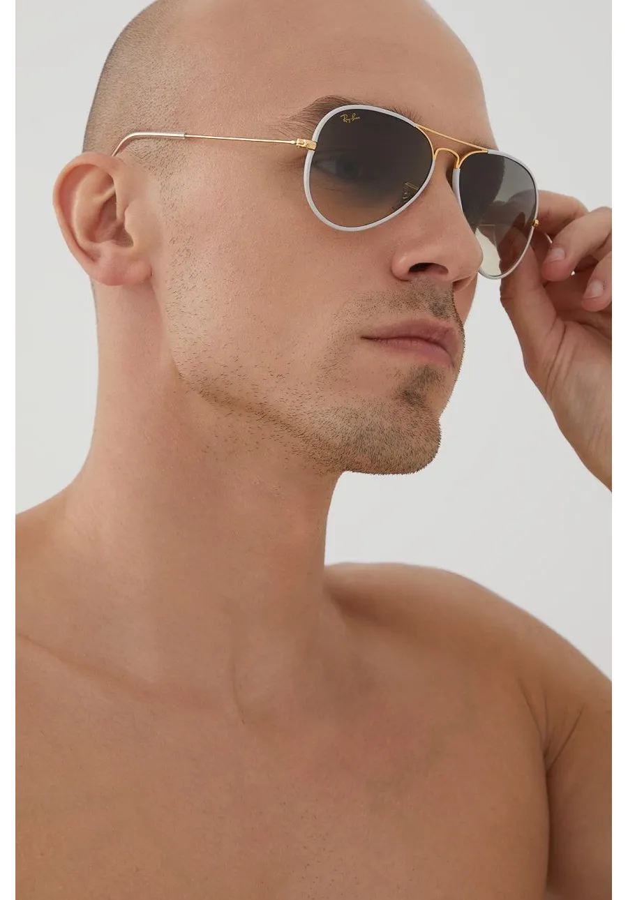 obrazek 1 Ray-Ban okulary przeciwsłoneczne AVIATOR FULL COLOR kolor złoty 0RB3025JM
