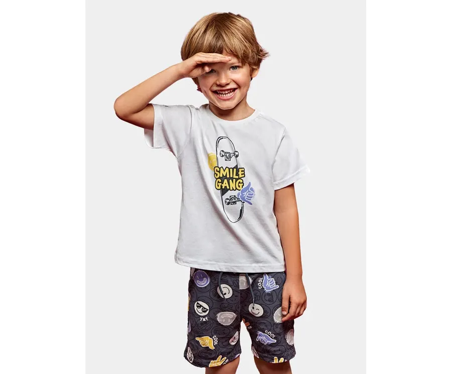 obrazek 1 Mayoral Komplet t-shirt i spodenki 3606 Kolorowy Regular Fit
