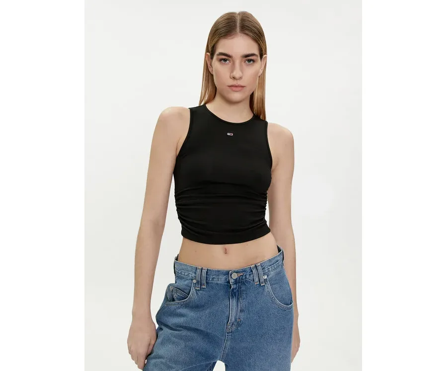 obrazek 1 Tommy Jeans Top DW0DW17893 Czarny Slim Fit