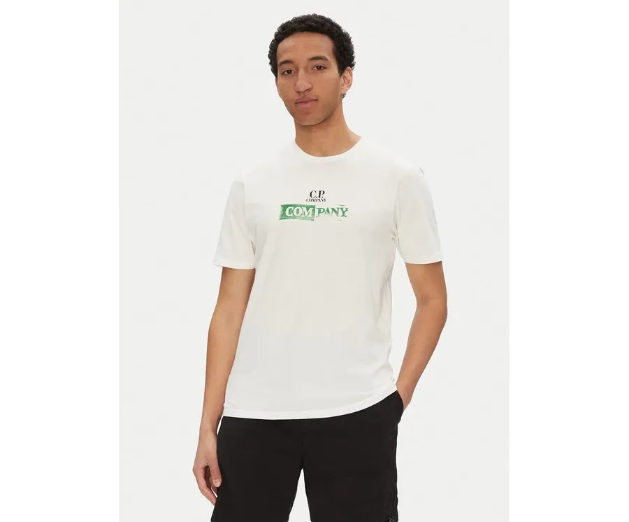 obrazek 1 C.P. Company T-Shirt 18CMTS307A005431G Biały Regular Fit
