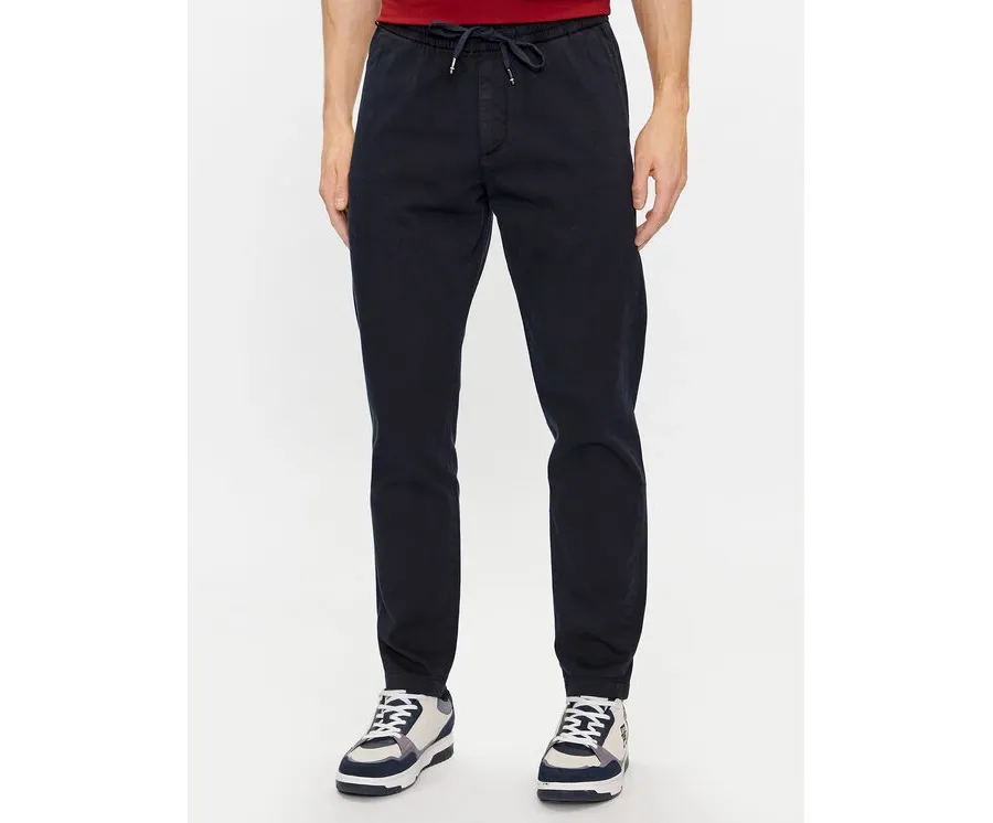 obrazek 1 Tommy Hilfiger Chinosy Chelsea MW0MW33918 Granatowy Slim Fit
