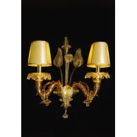 Zdjęcie Wystawna szklana lampa ścienna z włoch