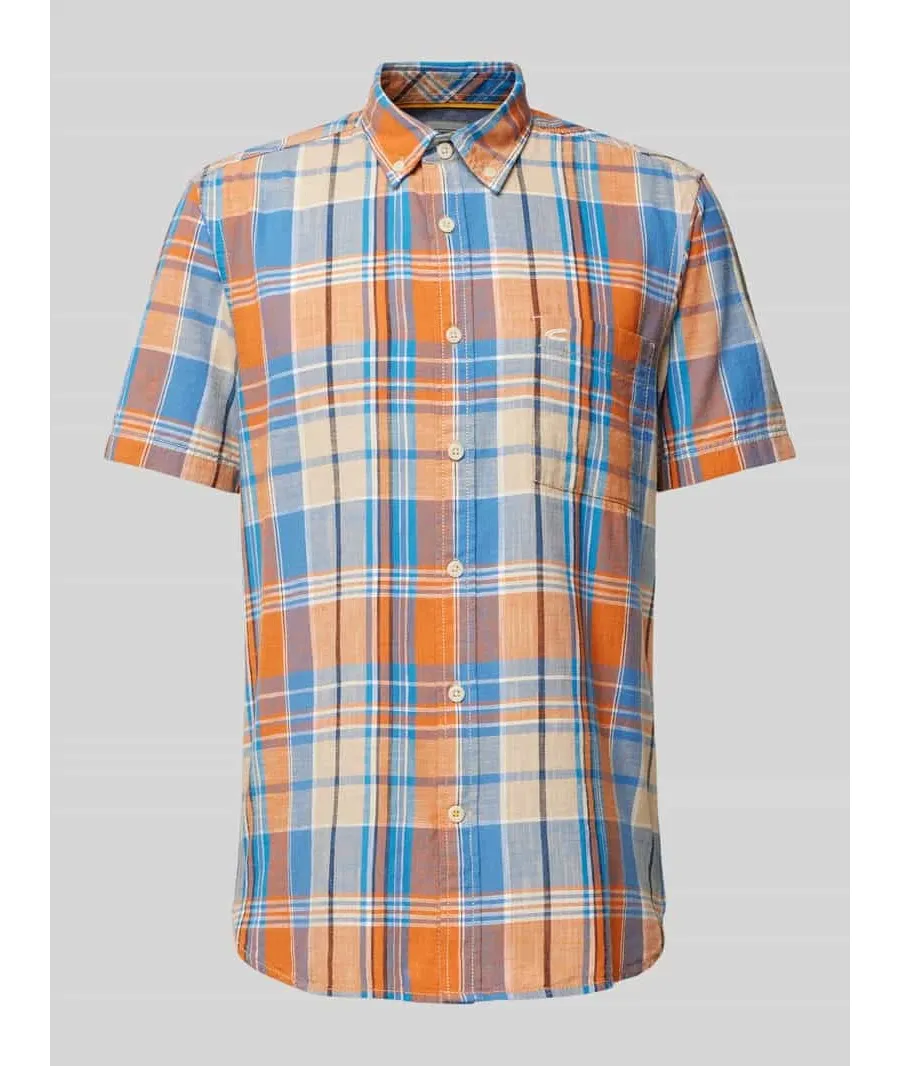 obrazek 1 Koszula casualowa o kroju regular fit ze wzorem w kratę
