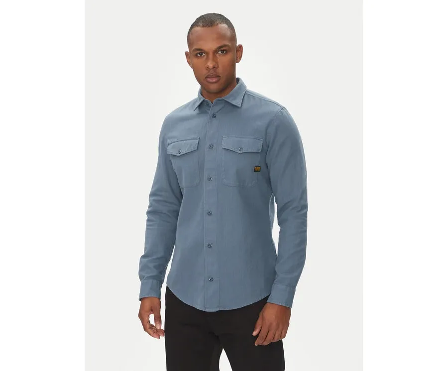 obrazek 1 G-Star Raw Koszula Marine D24963-D454 Niebieski Slim Fit