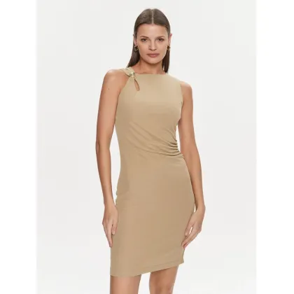 Zdjęcie Guess Sukienka koktajlowa Febe W4RK58 KAQL2 Beżowy Slim Fit