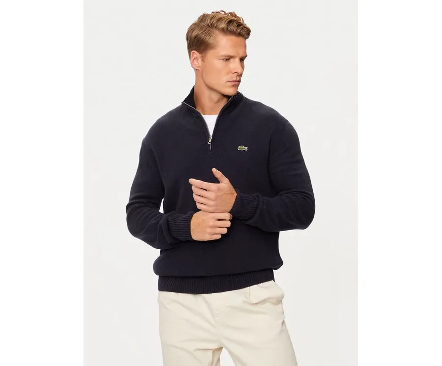 obrazek 1 Lacoste Sweter AH3052 Granatowy Regular Fit