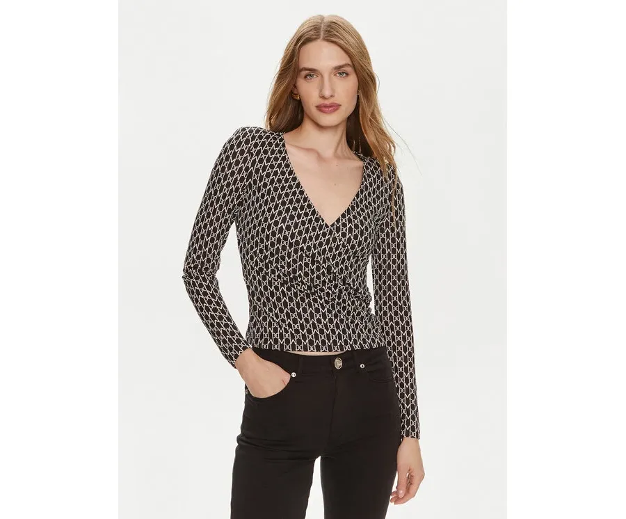 obrazek 1 Marciano Guess Bluzka 4YGP00 6262A Czarny Slim Fit