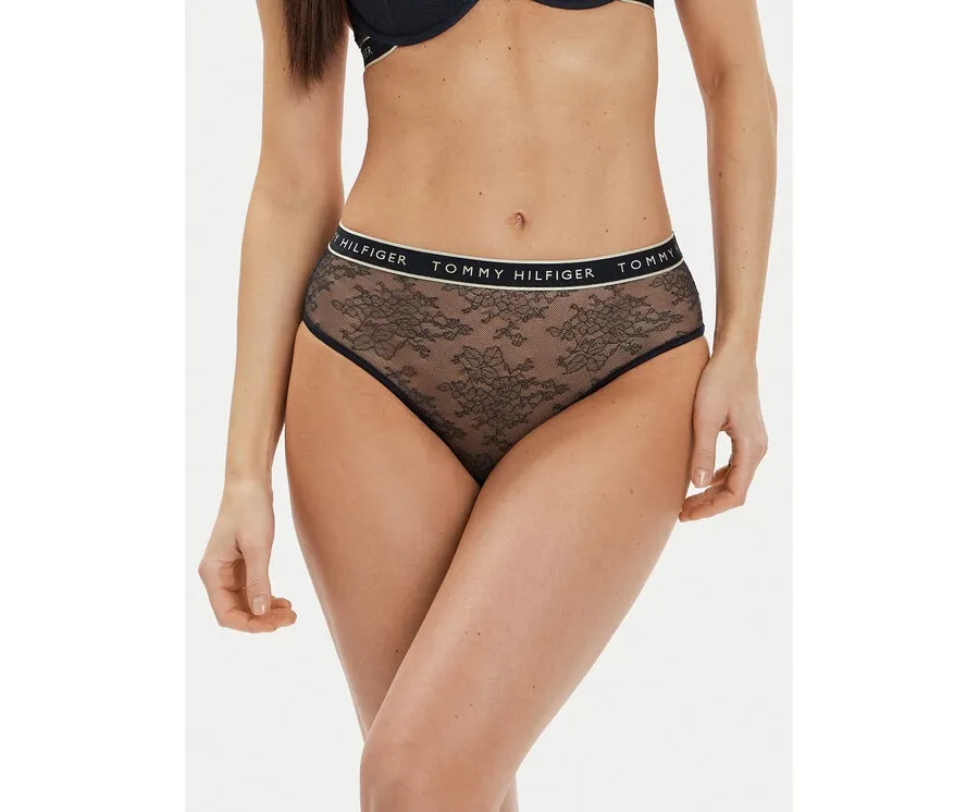 obrazek 1 Tommy Hilfiger Figi klasyczne z wysokim stanem UW0UW05178 Granatowy