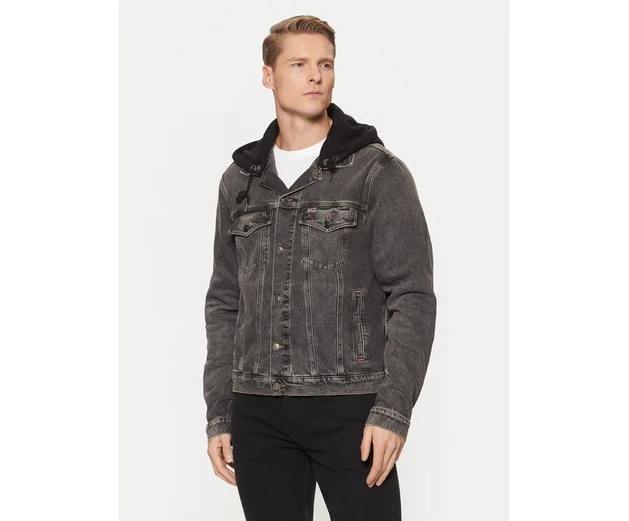 obrazek 1 Tommy Jeans Kurtka jeansowa Ryan DM0DM20621 Szary Regular Fit