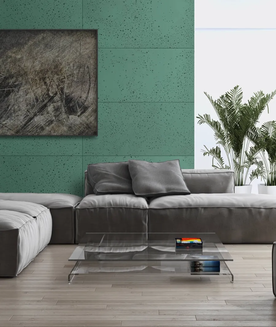 obrazek 1 60x60 cm DS - (zielony) - płyta beton architektoniczny