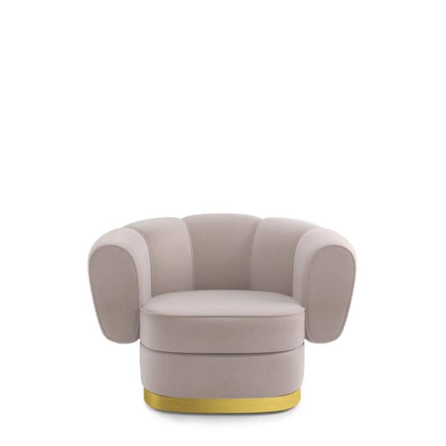 obrazek 3 Genialny fotel z metalową podstawą H.78xL.125xP.100 cm
