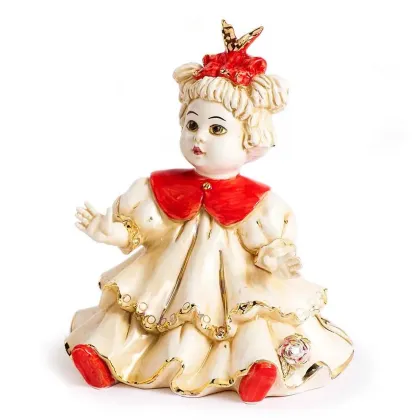 Zdjęcie Stylowa lalka ceramiczna od włoskiego producenta