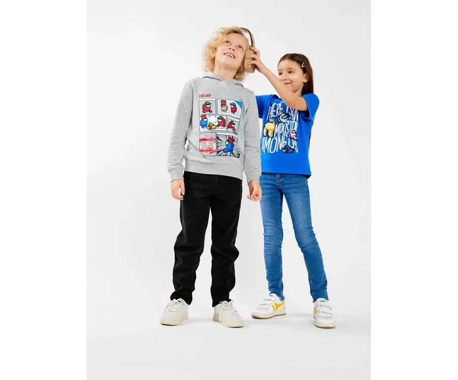 obrazek 1 NAME IT Bluza 13221796 Szary Regular Fit
