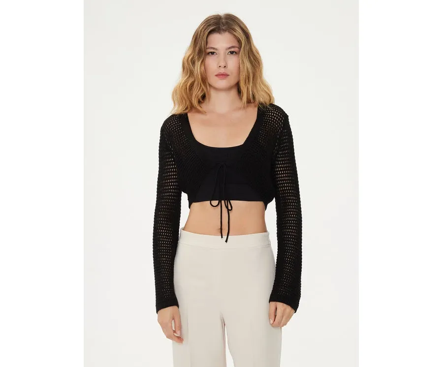 obrazek 1 Vero Moda Kardigan Madera 10300292 Czarny Regular Fit