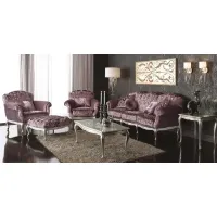 Picture Luxurious antique-style pouffe for a unique living room – Morello Gianpaolo