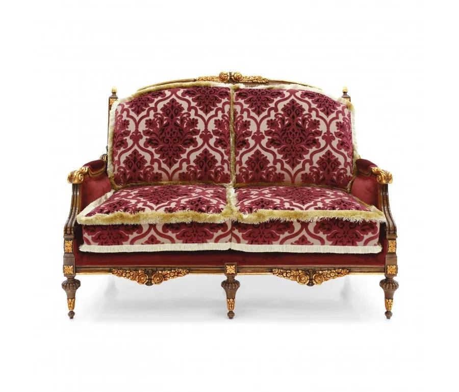 obrazek 1 Elegancka sofa w klasycznym stylu z wyszukaną strukturą drewna bukowego - Sevensedie