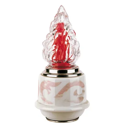Zdjęcie Charakterystyczna lampa porcelanowa na nagrobki