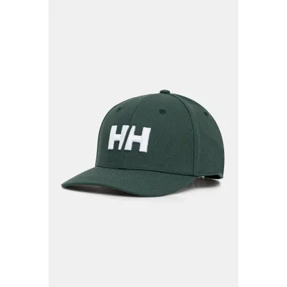 Zdjęcie Helly Hansen czapka kolor zielony z aplikacją