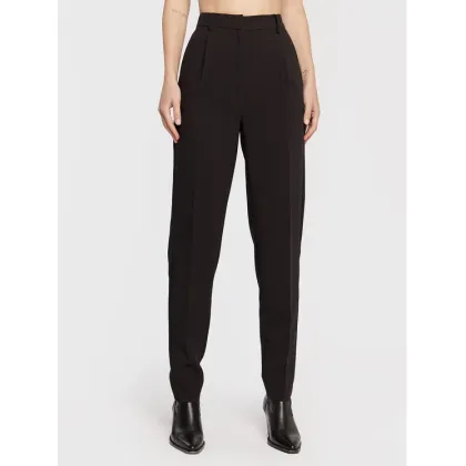 Zdjęcie Bruuns Bazaar Spodnie materiałowe Cindysus BBW2595 Czarny Slim Fit