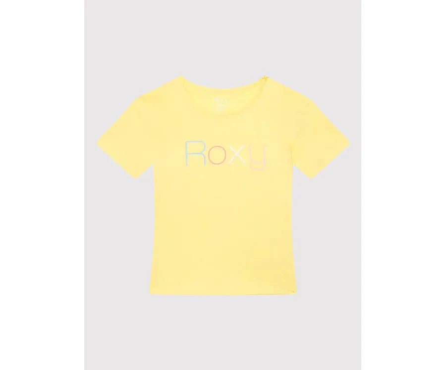 obrazek 1 Roxy T-Shirt Short Sleeve ERGZT03845 Żółty Regular Fit
