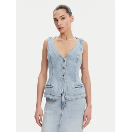 Zdjęcie Guess Kamizelka W5GN89 D5B96 Niebieski Regular Fit