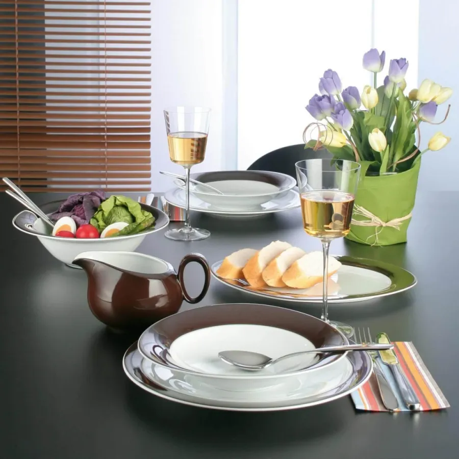 obrazek 3 Piękny porcelanowy talerzyk na jajko w stylu nowoczesnym - Seltmann Weiden