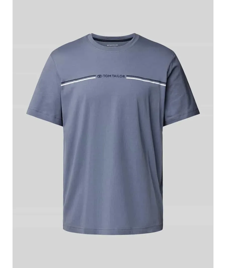 obrazek 1 T-shirt o kroju regular fit z czystej bawełny