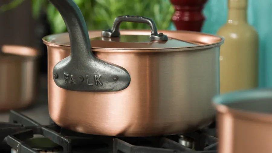 obrazek 2 Garnek casserole o średnicy 20 cm z miedzi belgijskiej firmy