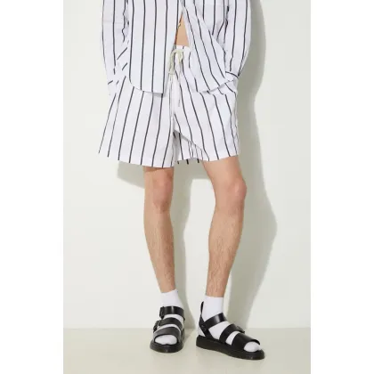 Zdjęcie MKI MIYUKI ZOKU szorty bawełniane Striped Shorts kolor czarny STRIPED.SHORTS