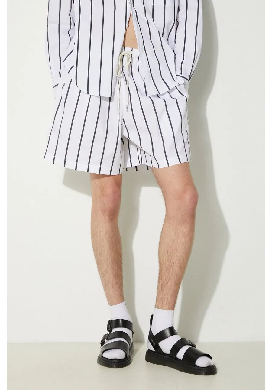 obrazek 1 MKI MIYUKI ZOKU szorty bawełniane Striped Shorts kolor czarny STRIPED.SHORTS