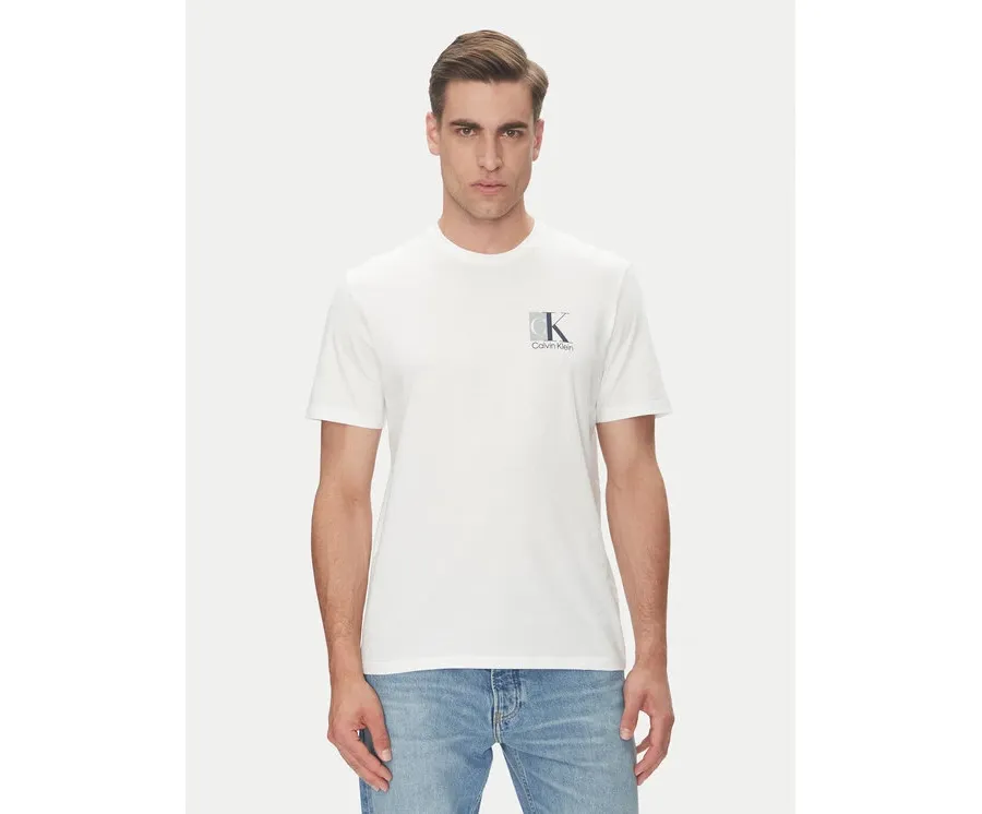 obrazek 1 Calvin Klein T-Shirt LV04RC853G Biały Regular Fit