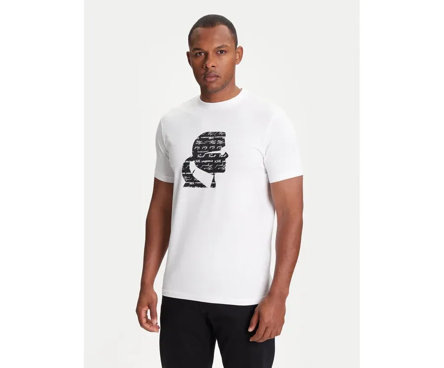 obrazek 1 KARL LAGERFELD T-Shirt 755042 553235 Biały Regular Fit