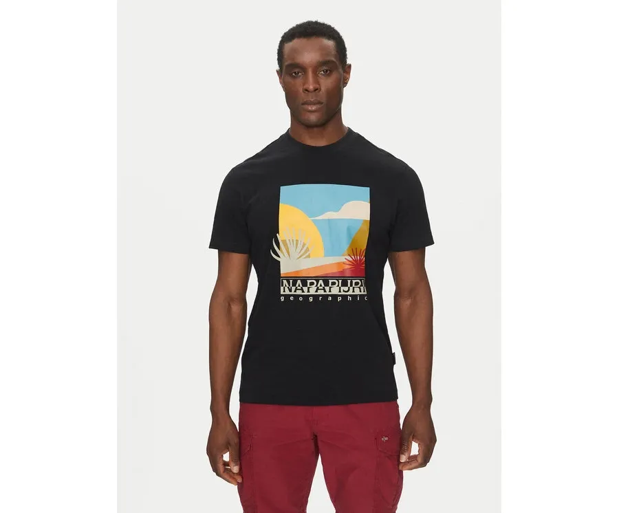 obrazek 1 Napapijri T-Shirt S-Arbia NP0A4IE3 Czarny Regular Fit