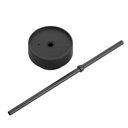 Zdjęcie Fellow - Carter Cold Lid + Straw - Czarna pokrywka ze słomką do kubka FELLOW