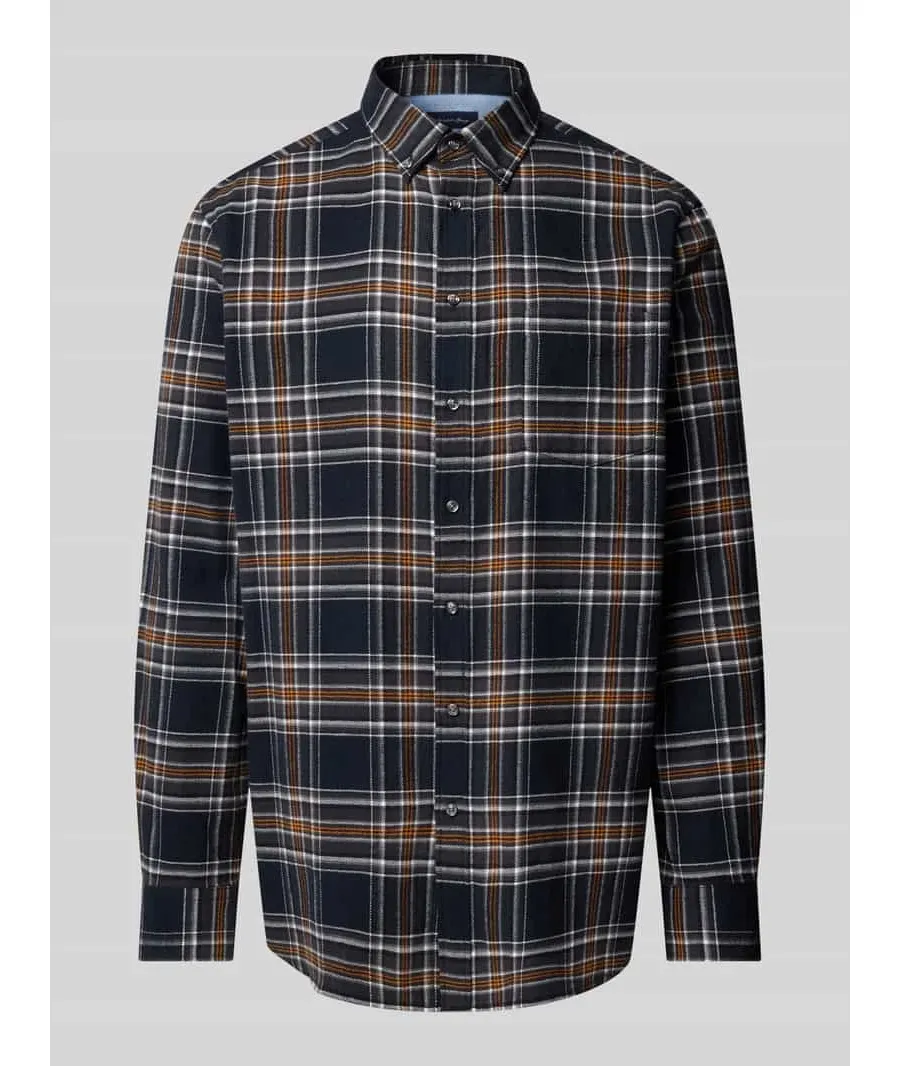 obrazek 1 Koszula casualowa regular fit z kołnierzykiem typu kent