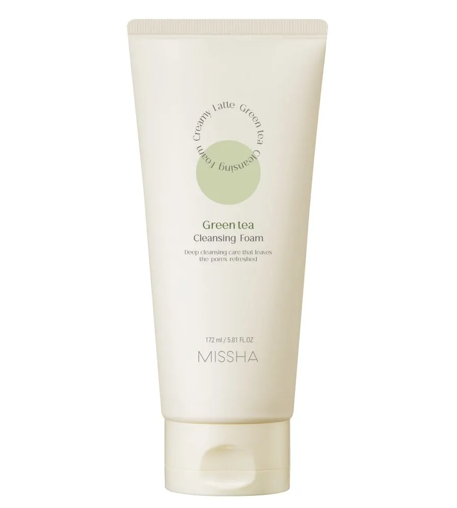 obrazek 1 Missha Creamy Latte Pianka do mycia twarzy, Green Tea 172 ml