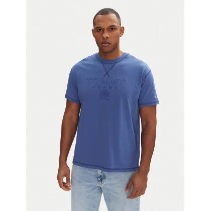 Zdjęcie Tommy Jeans T-Shirt Tonal Crest DM0DM20805 Niebieski Relaxed Fit