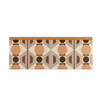 Zdjęcie Stylowy zagłówek w geometryczne wzory
