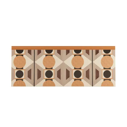 Zdjęcie Stylowy zagłówek w geometryczne wzory