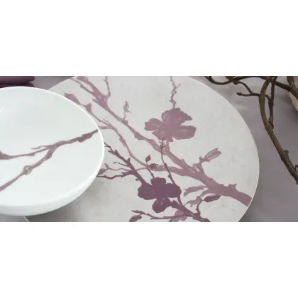 Zdjęcie Stylowy porcelanowy talerz śniadaniowy na chleb i masło z kolekcji Feelings - Porcel