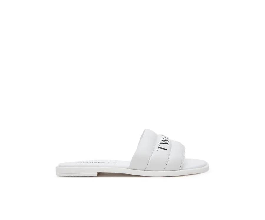 obrazek 1 TWINSET Klapki 251GCJ040 Biały