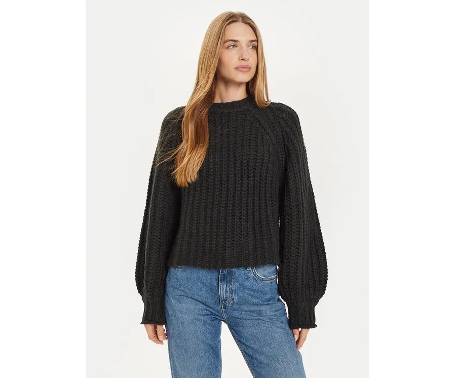 obrazek 1 Wrangler Sweter 112356480 Czarny Relaxed Fit