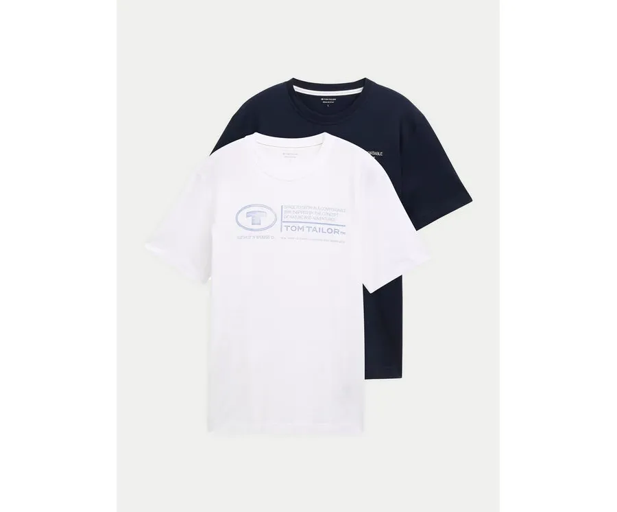 obrazek 1 Tom Tailor Komplet 2 t-shirtów 1047047 Kolorowy Regular Fit
