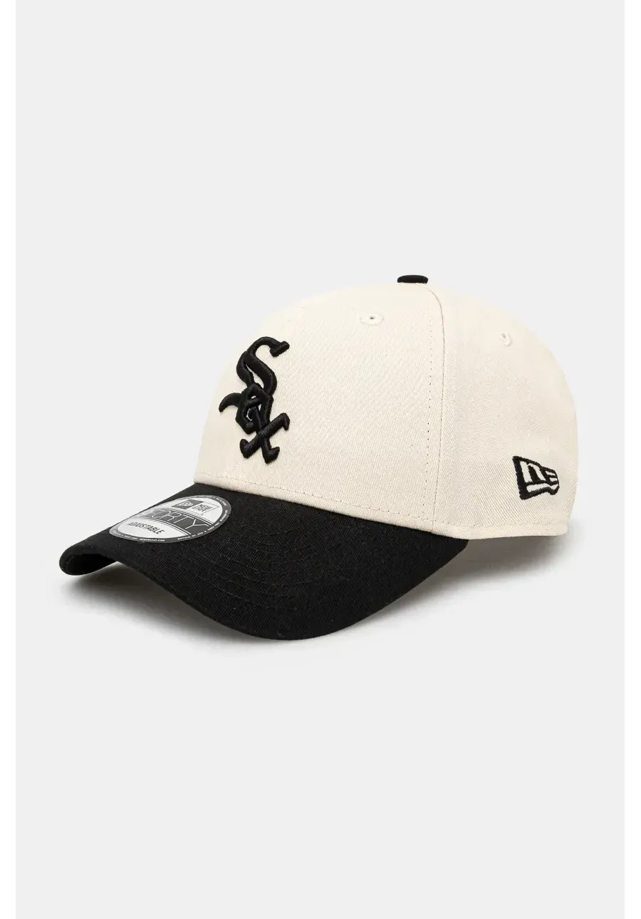 obrazek 1 New Era czapka z daszkiem bawełniana Colour Block 940 White Sox kolor beżowy z aplikacją 60595216