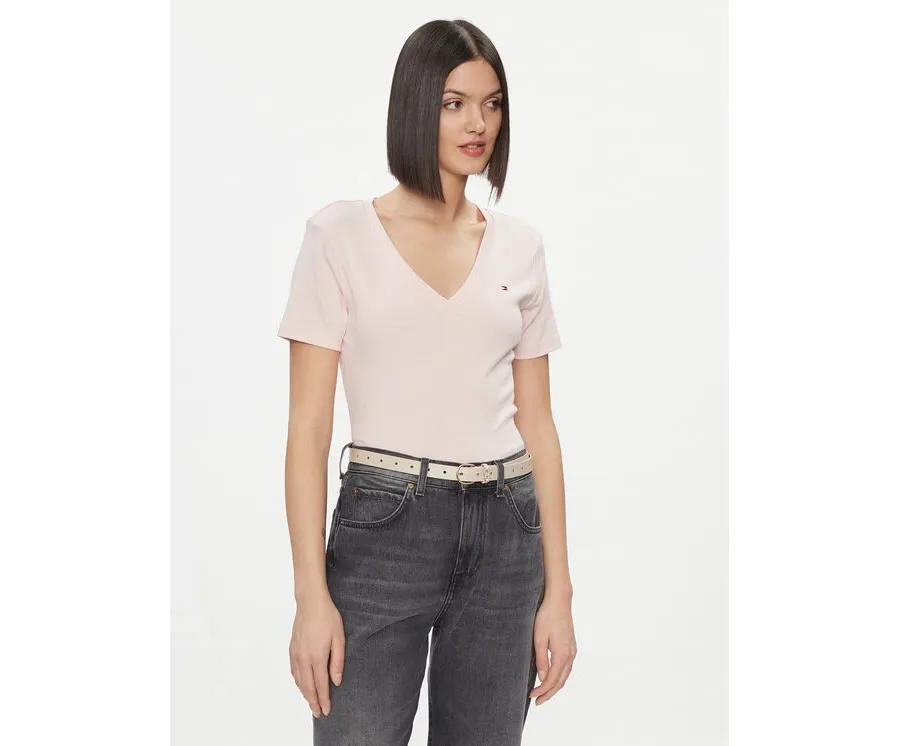 obrazek 1 Tommy Hilfiger T-Shirt New Cody WW0WW40584 Różowy Slim Fit