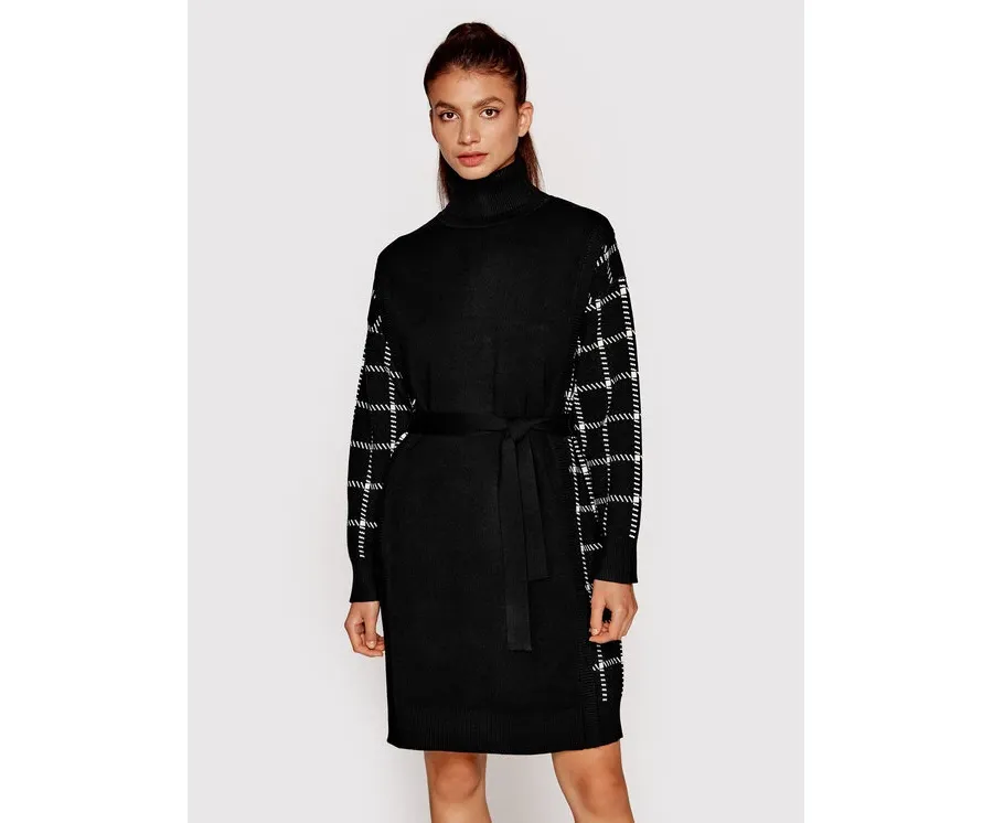obrazek 1 Silvian Heach Sukienka dzianinowa PGA22126VE Czarny Regular Fit