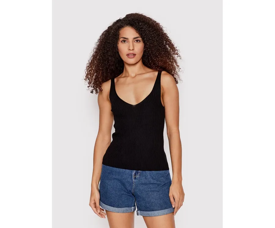 obrazek 1 Vero Moda Top Glory 10264760 Czarny Slim Fit