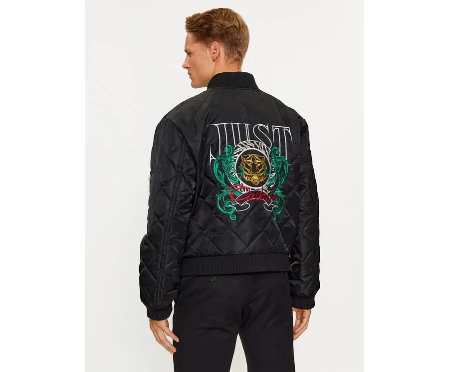 obrazek 1 Just Cavalli Kurtka bomber 75OASD05 Czarny Regular Fit